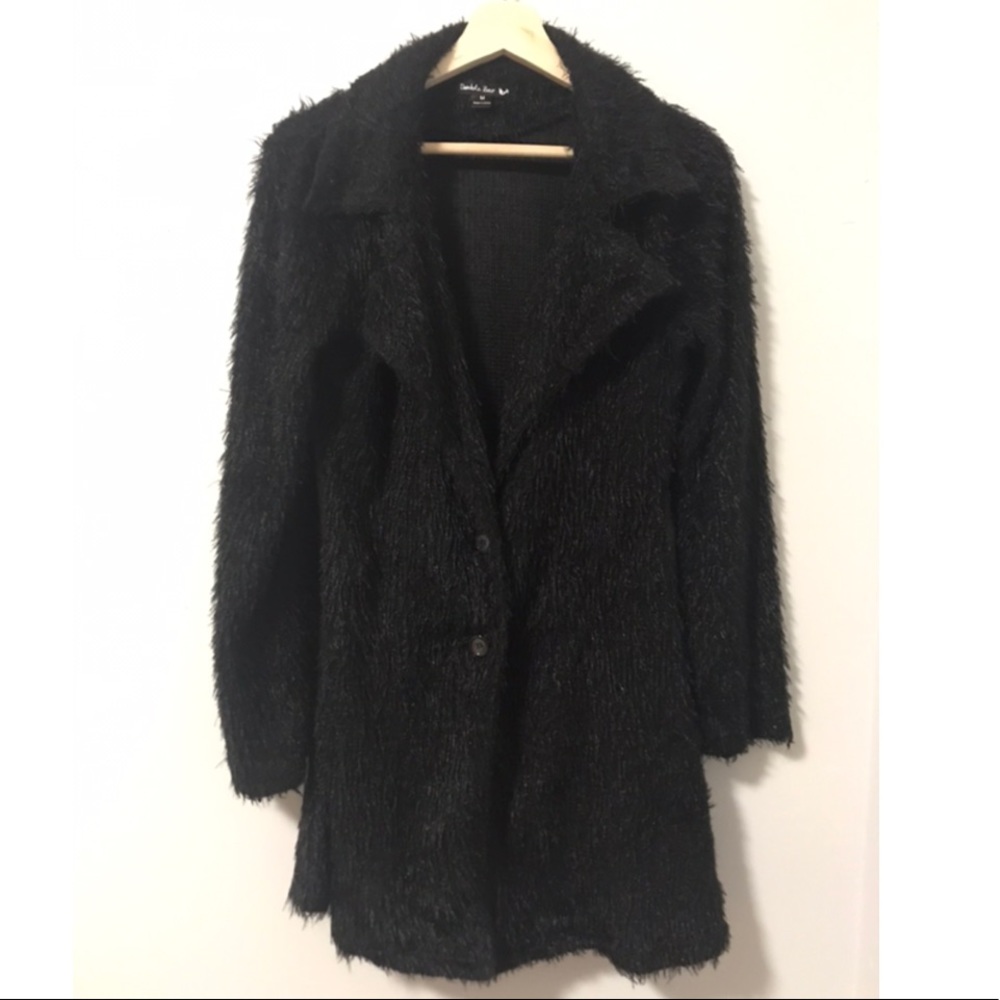 Black Fuzzy Coat